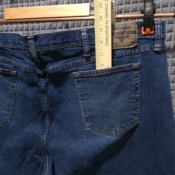 Bootcut Relaxed Fit Jeans Mens 48x30 Med Wash High Rise Stretch Comfort Western - Picture 11 of 16